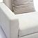 Perry Cream Chenille Modular LAF Corner Chair by TOV Furniture