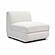 Perry Cream Chenille Modular Armless Chair by TOV Furniture