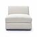 Perry Cream Chenille Modular Armless Chair by TOV Furniture