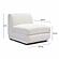 Perry Cream Chenille Modular Armless Chair by TOV Furniture