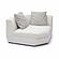 Perry Cream Chenille Modular Wedge Corner Chair by TOV Furniture