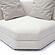 Perry Cream Chenille Modular Wedge Corner Chair by TOV Furniture