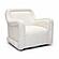 Charli Cream Basketweave Chenille Swivel Chair by TOV Furniture