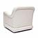 Charli Cream Basketweave Chenille Swivel Chair by TOV Furniture