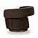 River Chocolate Brown Performance Velvet Swivel Accent Chair by TOV Furniture