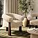 Spara Natural Straight Vegan Shearling Accent Chair by TOV Furniture