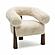 Spara Natural Straight Vegan Shearling Accent Chair by TOV Furniture