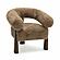 Spara Taupe Straight Vegan Shearling Accent Chair by TOV Furniture