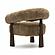 Spara Taupe Straight Vegan Shearling Accent Chair by TOV Furniture