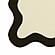 TOV Cream & Black Wavy Challah Cover by TOV Furniture