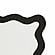 Scalloped Edge Black and White Cotton Placemat - Set of 4 by TOV Furniture
