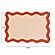Scalloped Edge Rust and Orange Cotton Placemat - Set of 4 by TOV Furniture
