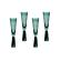 Flute Green Champagne Glasses - Set of 4 by TOV Furniture