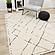 Talia Cream Black Broken Lattice Rug by Kalora
