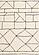 Talia Cream Black Geometric Lattice Design Rug by Kalora