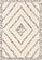 Talia Cream Black Striped Diamond Rug by Kalora