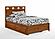 Tamarind Cherry Platform Bed by Night & Day Furniture