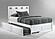 Tamarind White Platform Bed by Night & Day Furniture