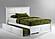 Tarragon White Platform Bed by Night & Day Furniture