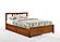 Thyme Cherry Platform Bed by Night & Day Furniture