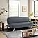 Serta&reg; Trenton Convertible Futon in Charcoal by Lifestyle