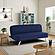 Serta&reg; Trenton Convertible Futon in Navy by Lifestyle