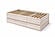 Captains Bed with Double Layer Drawers - Twin XL Size - Eco-Friendly Solid Beech Wood by Comfort Pure