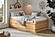Captains Bed with Double Layer Drawers - Twin XL Size - Eco-Friendly Solid Beech Wood by Comfort Pure