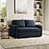 Serta&reg; Tyson Convertible Sofa in Navy Woven by Lifestyle