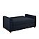 Serta&reg; Tyson Convertible Sofa in Navy Woven by Lifestyle