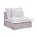 Olivia Slipper Chair White by Moe's Home Collection