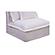 Olivia Slipper Chair White by Moe's Home Collection