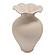 Ruffle 12in Decorative Vessel Ecru by Moe's Home Collection