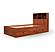 Captain Bed w/Bookcase Headboard (Twin Size) by Volbis Furniture