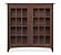 Burlington Wood 2-Door Bookcase w/Glass Doors by Vermont Furniture Designs