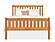 Crown Mission Wood Bed w/High Foot by Vermont Furniture Designs