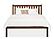 Crown Mission Wood Bed w/Low Foot by Vermont Furniture Designs