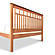 Edinburgh Wood Bed w/High Footboard by Vermont Furniture Designs