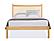 Heartwood Wood Bed w/Low Footboard by Vermont Furniture Designs