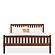 Mission Wood Bed w/High Footboard by Vermont Furniture Designs