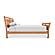 Sleigh Wood Bed w/High Footboard by Vermont Furniture Designs