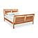 Sleigh Wood Bed w/High Footboard by Vermont Furniture Designs