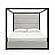 Modrest Manhattan - Contemporary Canopy Grey Bed - Eastern King by VIG Furniture