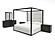 Modrest Manhattan - Contemporary Canopy Grey Bed - Eastern King by VIG Furniture