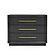 Modrest Manhattan - Contemporary Grey & Gold Nightstand by VIG Furniture