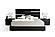 Eastern King Modrest Ancona Italian Modern Black Bed by VIG Furniture