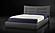 Modrest Barista - Italian Modern Dark Blue Upholstered Bed by VIG Furniture