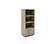 Nova Domus Roma - Modern Travertine + Gold Bookcase by VIG Furniture