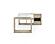 Nova Domus Roma - Modern Glass + Travertine Reversible Desk by VIG Furniture