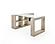 Nova Domus Roma - Modern Glass + Travertine Reversible Desk by VIG Furniture
